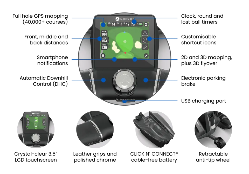 Motocaddy 2026 M-Tech GPS Electric Golf Trolley - Ultra+ Lithium - image 3