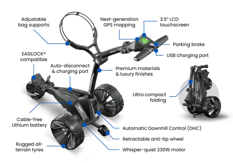 Motocaddy 2026 M-Tech GPS Electric Golf Trolley - Ultra+ Lithium - image 4