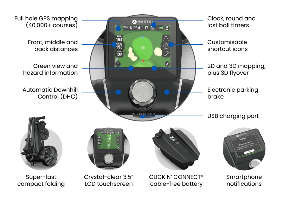 Motocaddy 2026 M5 GPS DHC Standard Lithium Golf Trolley - image 7