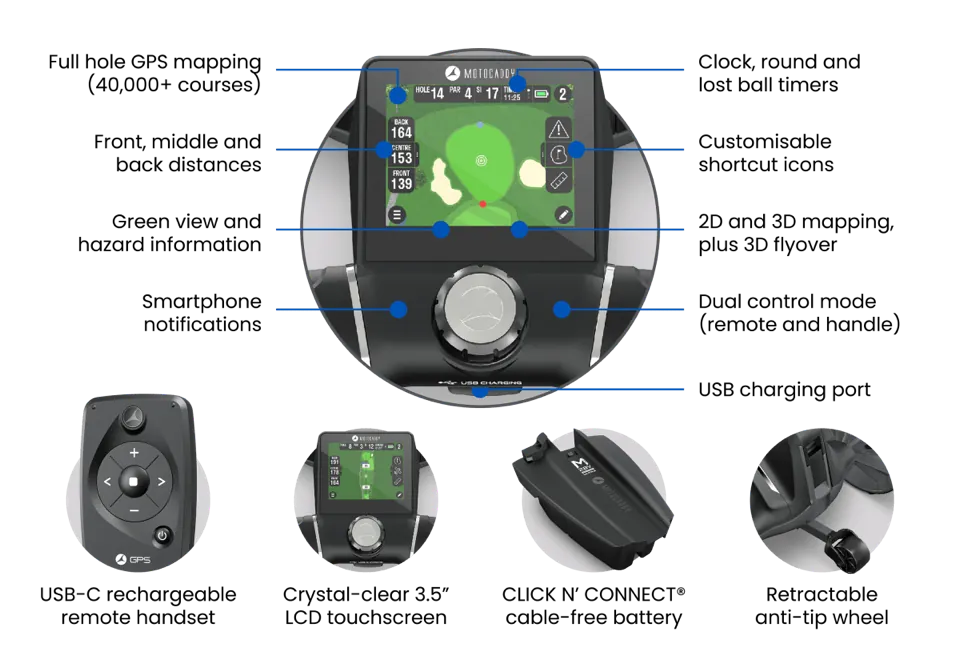 Motocaddy 2026 M7 GPS REMOTE ULTRA Lithium Electric Trolley - image 4
